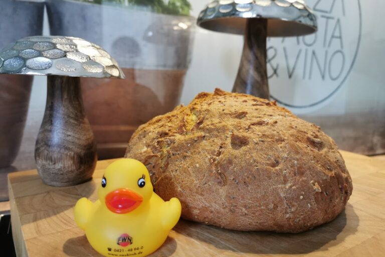 Ente mit Kürbisbrot
