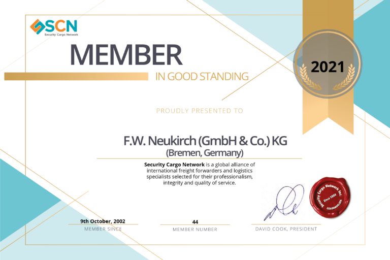SCN Member Certificate