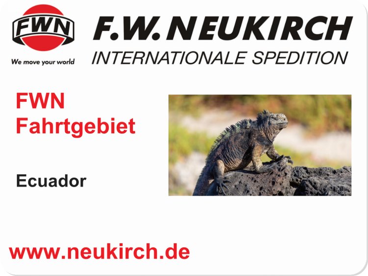 Fahrtgebiet Ecuador Fahrtgebiet Ecuador
