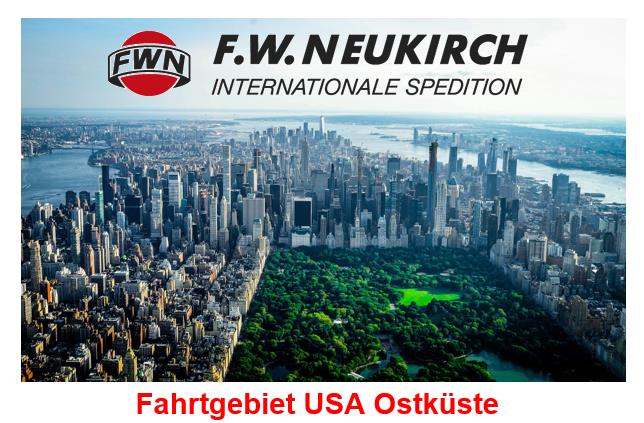 Fahrtgebiet USA Ostküste Fahrtgebiet USA Ostküste