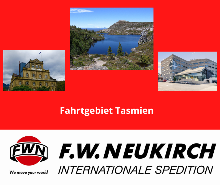 Fahrtgebiet Tasmanien
